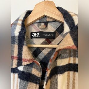Zara plaid Shaket L